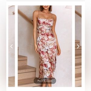 Brand New Rose Pattern Dress